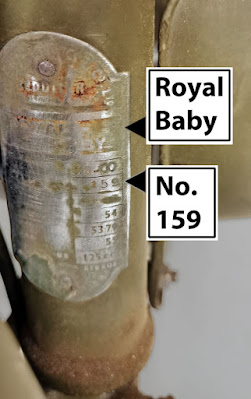 "Royal Baby" badge found under paint.