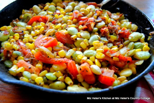 Skillet Succotash at Miz Helen's Country Cottage