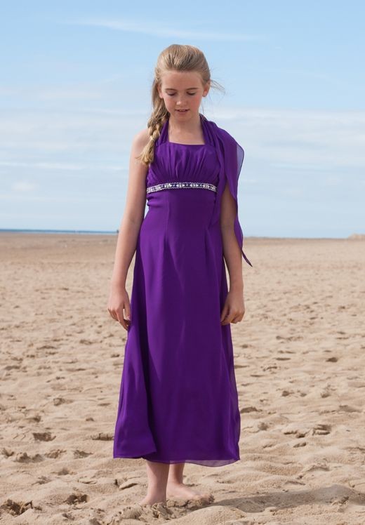 purple junior bridesmaid dresses free shipping