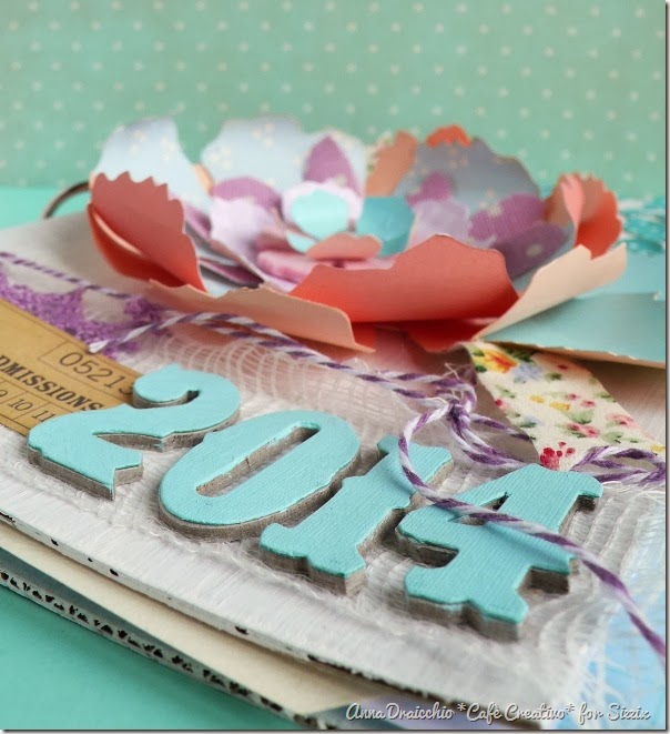 cafe creativo - Anna Drai - sizzix big shot - Mini album - Jumbo Tattered Florals (4)