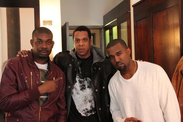 Don Jazzy Remembers When He Worked With Jay Z And Kanye West With This Photo.