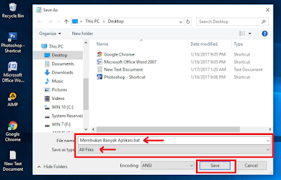 Membuka Banyak Aplikasi Dengan 1 Klik Di Windows 10