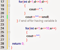 C++ box shape using for loop c++ Programming