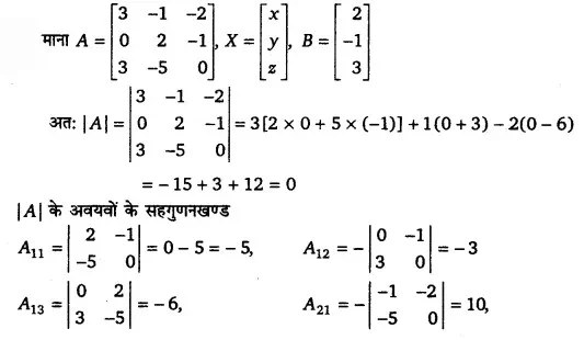 Solutions Class 12 गणित-I Chapter-4 (सारणिक)