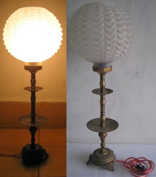 TOKO ANTIEK RETRO OLD VINTAGE ANTIQUE TABLE LAMP EUROPEAN 