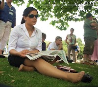 pantyhose legs women candid