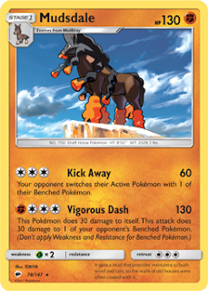 Mudsdale Burning Shadows Pokemon Card