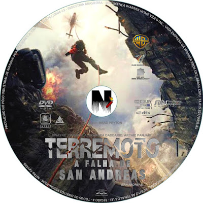 Label DVD Terremoto A Falha De San Andreas