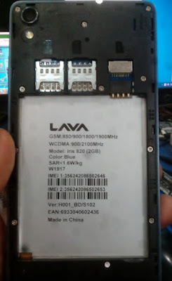 LAVA IRIS 820 FIRMWARE FLASH FILE (ALL VERSION) DOWNLOAD