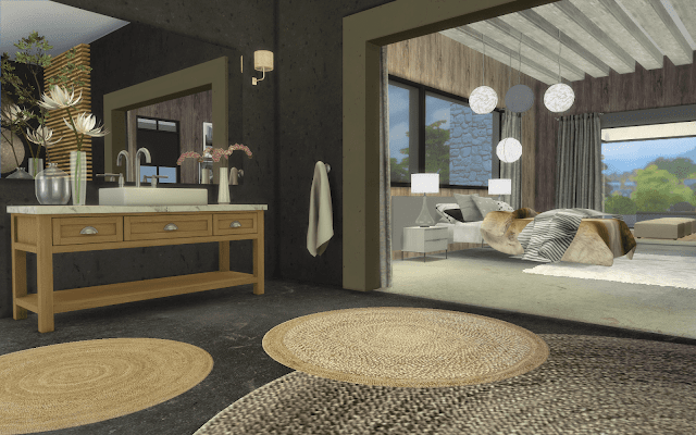 chambre villa sims 4