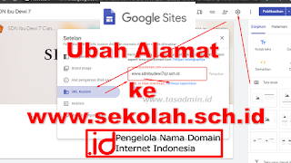 Cara ubah alamat Google Site domain sendiri