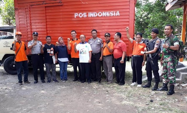 BABINSA KAWAL & MONITORING GIAT PENGIRIMAN LOGISTIK PILGUB JATENG KECAMATAN GATAK