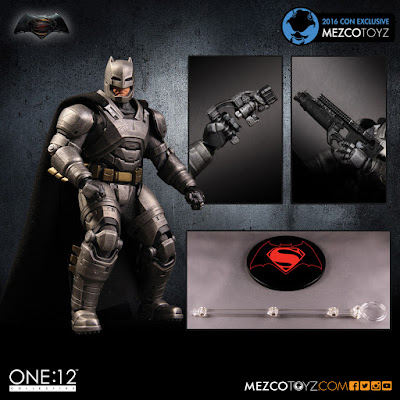 San Diego Comic-Con 2016 Exclusive Superman v Batman: Dawn of Justice Armored Batman One:12 Collective Action Figure by Mezco Toyz