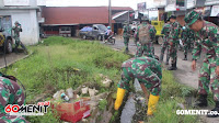 Respon Cepat Cegah Banjir, Kodim 1414/Tator Bersama Instansi Terkait Bersihkan Saluran Air