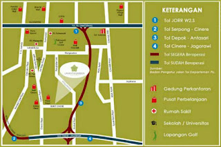 Lokasi Lavanya Garden Residences Apartment Cinere