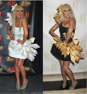 Lady Gaga's origami dress