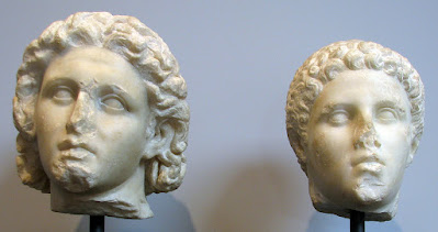 Alexandre, o Grande e Heféstion, Mármore 320 aC, Villa Getty, Alexander the Great and Hephaestion Marble 320 BCE, Getty Villa