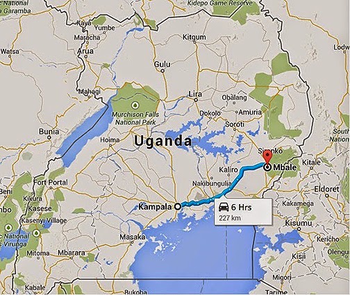  Missioner: FPCMidland Uganda Mission 2014: quot;Travel Maps of Our Trip
