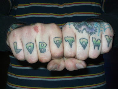  cool knuckle lettering After telling him about the site 