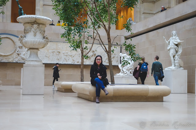 Inside Cour Puget at The Louvre