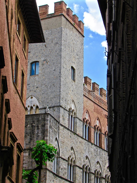 Medieval street in Siena