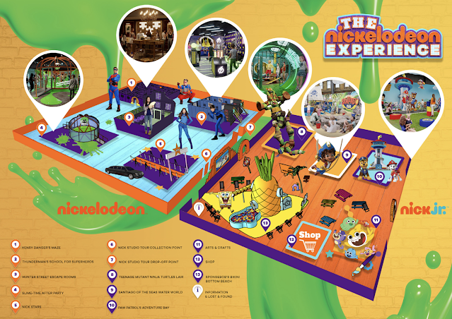 The nickelodeon experience map