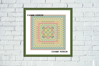 Summer cross stitch ornaments hand embroidery pattern - Tango Stitch