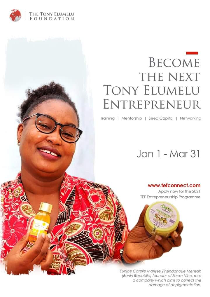 Tony Elumelu Foundation Opens Applications for the 2021 TEF Entrepreneurship Programme