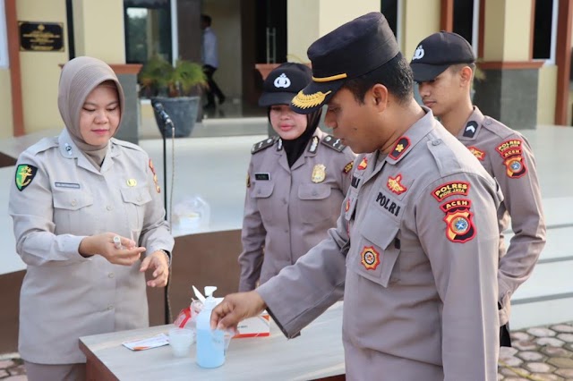 Polres Pidie Jaya gelar Penegakan Disiplin Personil