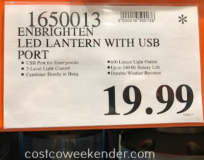 Deal for the Enbrighten LED Lantern at Costco