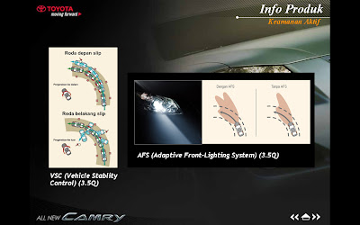 Fitur Keselamatan Toyota Camry 2010