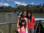 With my sisters...