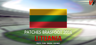 Patch de Lituânia 22 Times - Brasfoot 2016
