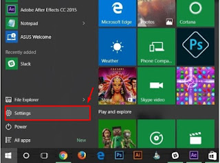 Windows-10-start-menu-to-select-settings