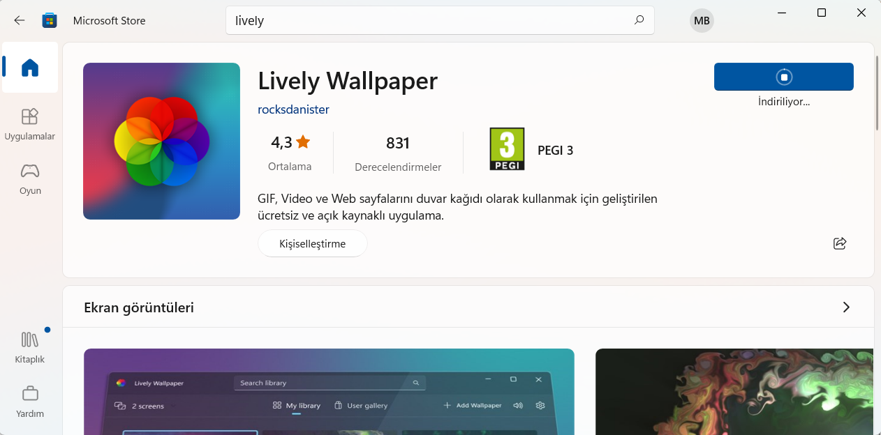Lively Wallpaper - Canlı Duvar Kağıdı Uygulaması Microsoft Store indir