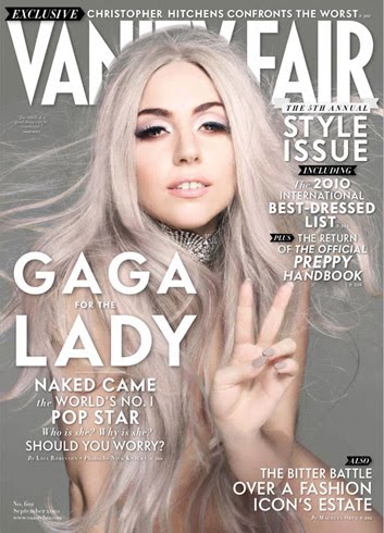  Lady Gaga channeling her inner Lindsay Lohan on this Vanity Fair cover?