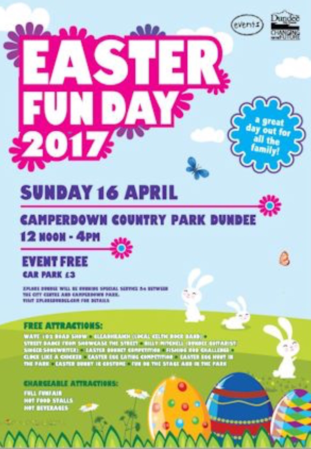 Easter Fun Day in Camperdown Park in Dundee 16 April 2017