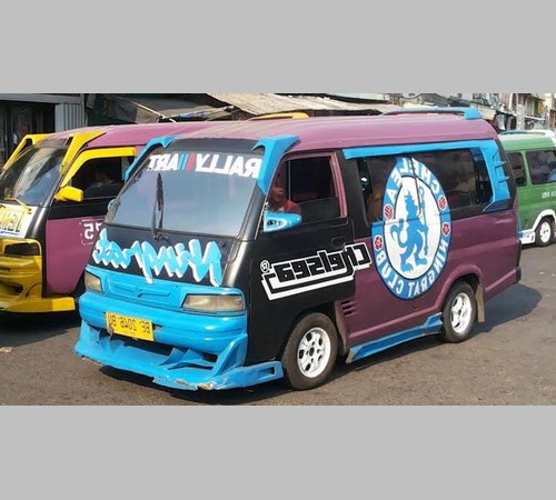 Gambar Modifikasi Mobil Angkot Padang Bogor Bandung 