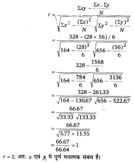 Solutions Class 11 अर्थशास्त्र में सांख्यिकी Chapter - 7 (सहसंबंध)