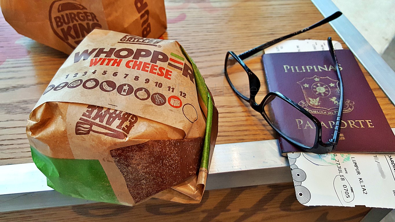 Cebu International Airport Terminal 2 Burger King Whopper with Cheese