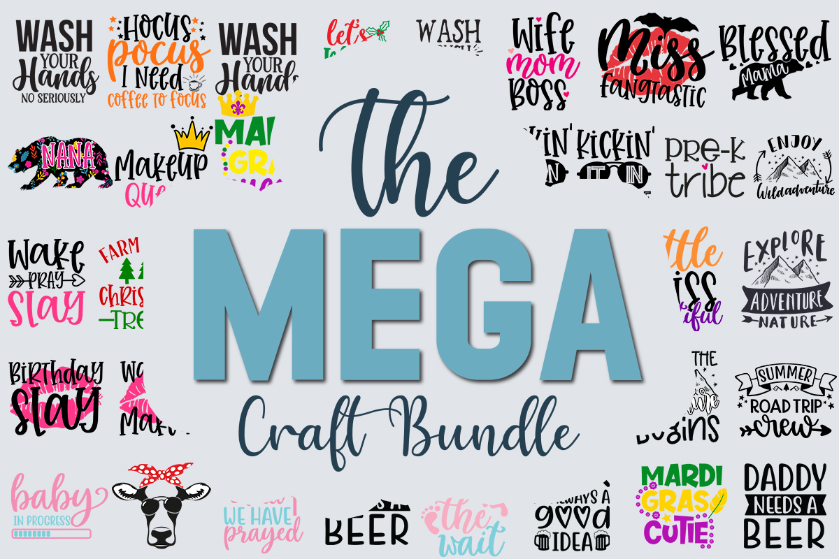 Download The Mega Craft Bundle SVG Cut File