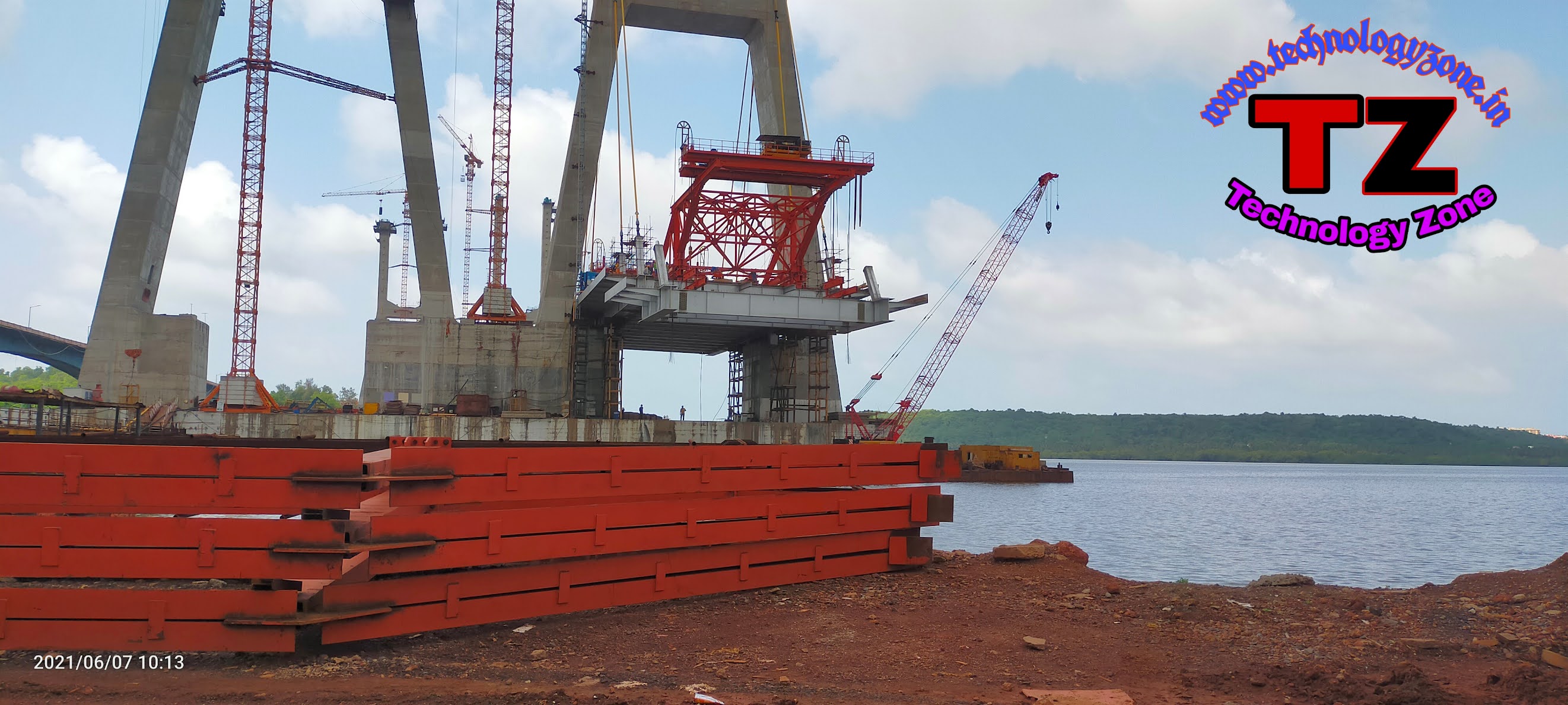 The New Zuari Bridge at Goa