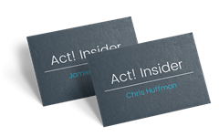 Act! Insider Business Cards