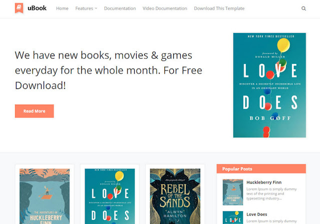 Ubook Blogger Template