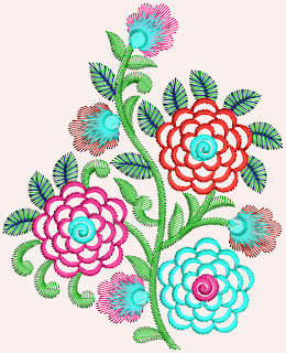 floralen Form Stickerei Patch Design für Frau Mode porter-Kollektion 2012.