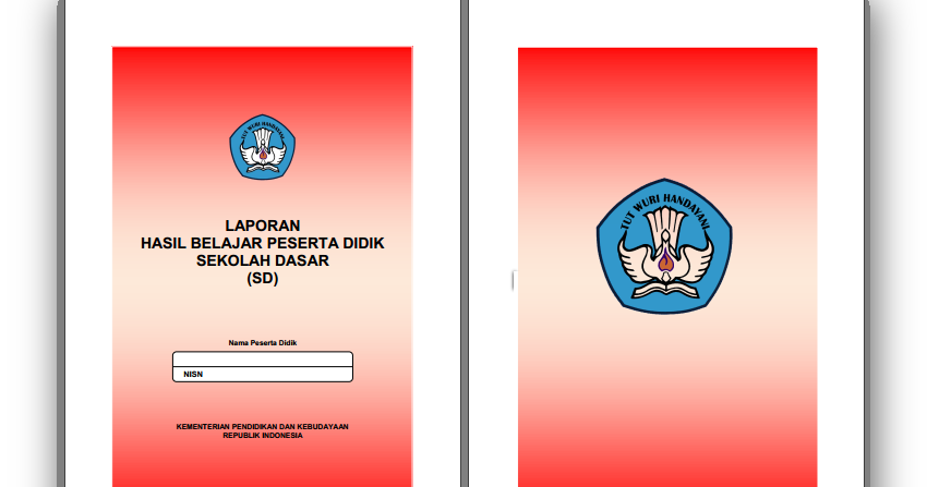 Download Contoh Rapor / Raport SD, SMP dan SMA Kurikulum 