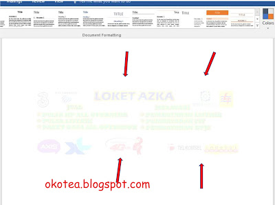 cara membuat watermark di Ms word 2016