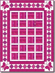 Pink-white-railfence-diamonds-butterflies