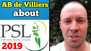 AB de Villiers announces that he will play in the PSL 2019