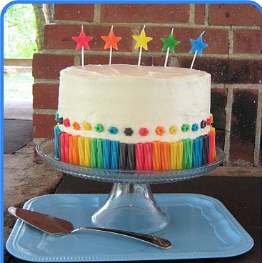 Rainbow Birthday Cake on Party Frosting  Rainbow Party Ideas Inspiration